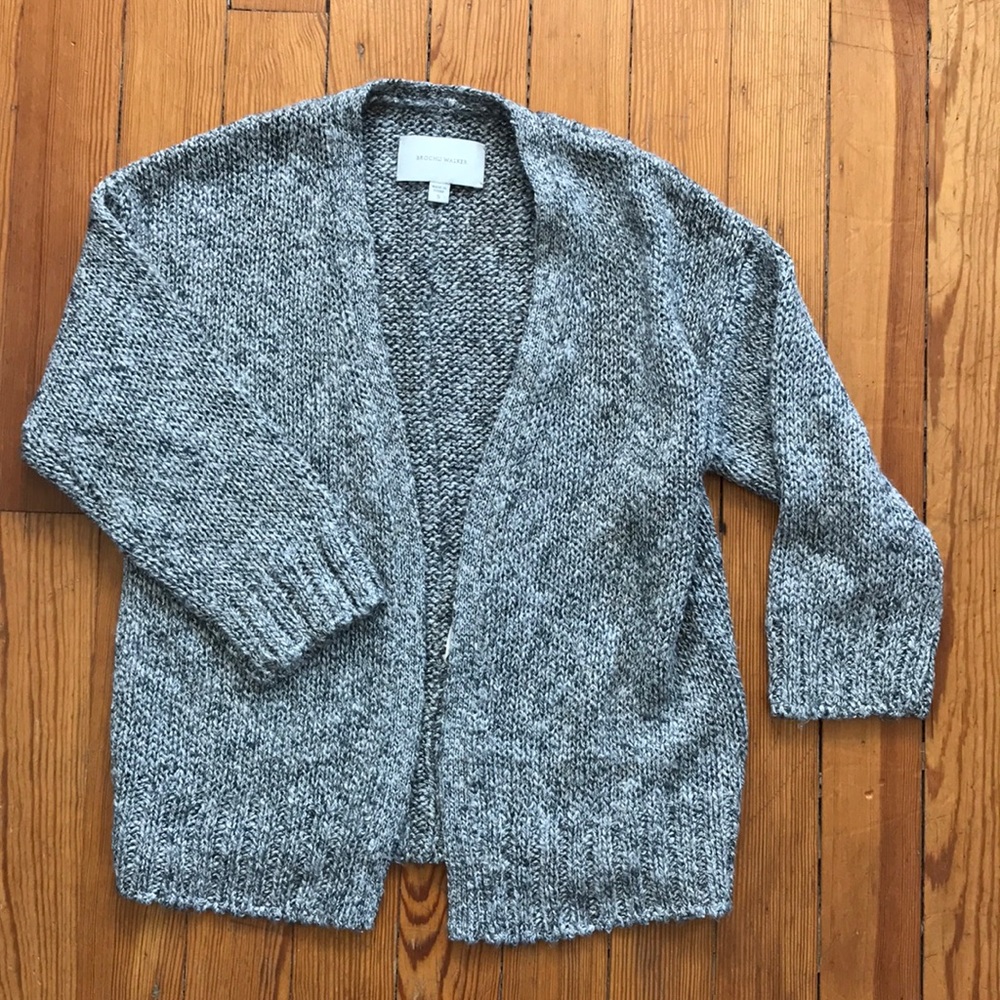 Grey metallic cardigan